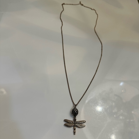 Rare and Retired Pandora Dragonfly Necklace Pendant - Picture 4 of 7
